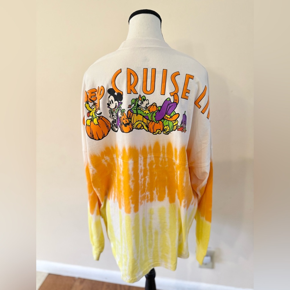 Walt Disney Cruise Line Halloween Candy Corn Spirit Jersey Size Medium - Picture 3 of 5